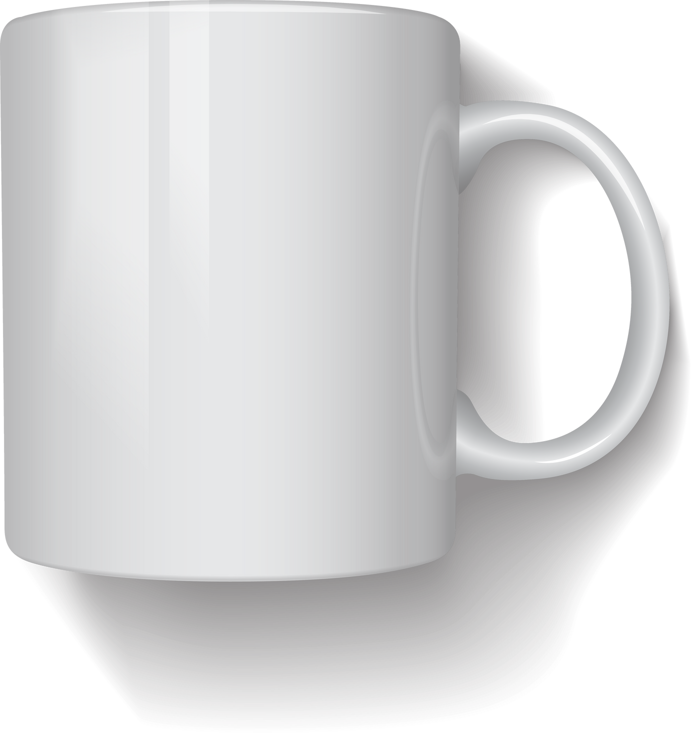3D White Mug